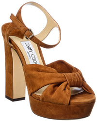 Jimmy Choo Jimmy Choo Heloise 120 Suede Platform Sandal