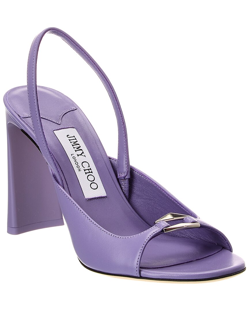 Jimmy Choo Jimmy Choo Lev 95 Leather Slingback Sandal