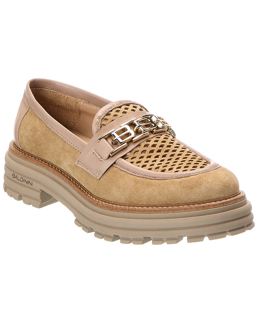 Baldini Baldini Suede & Leather Moccasin