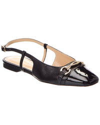 Baldini Baldini Patent & Leather Slingback Flat