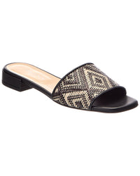 Baldini Baldini Raffia & Leather Sandal