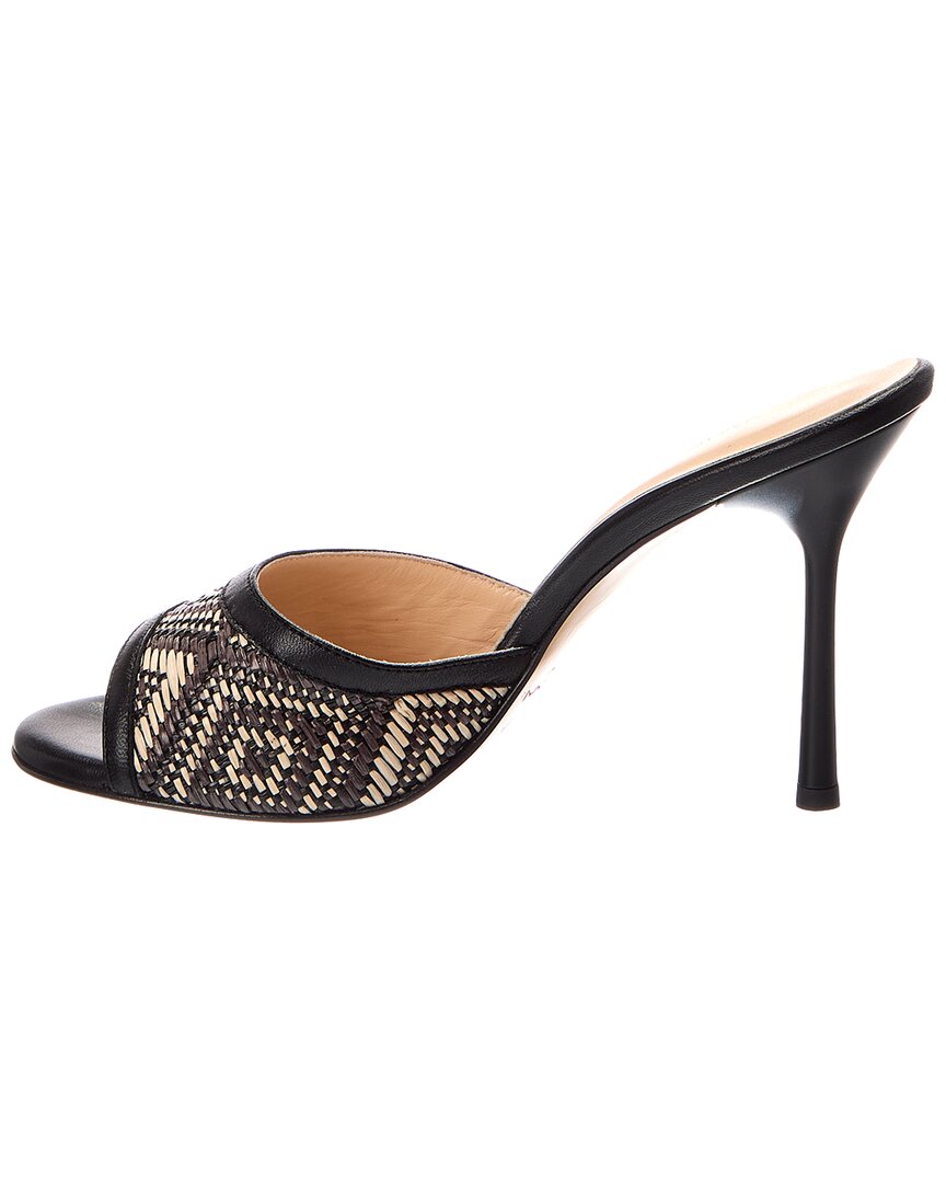 Baldini Baldini Raffia & Leather Sandal
