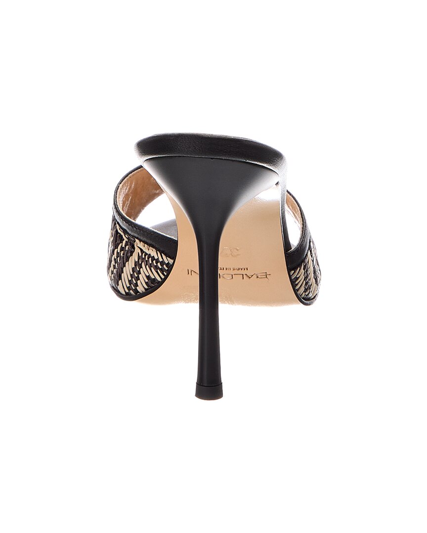 Baldini Baldini Raffia & Leather Sandal