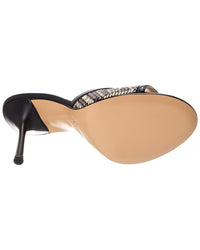 Baldini Baldini Raffia & Leather Sandal