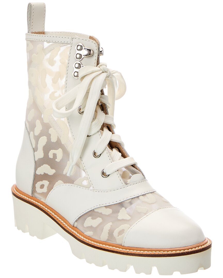 Baldinini Baldinini Leather & Mesh Ankle Boot