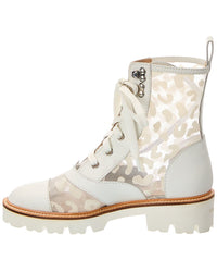 Baldinini Baldinini Leather & Mesh Ankle Boot