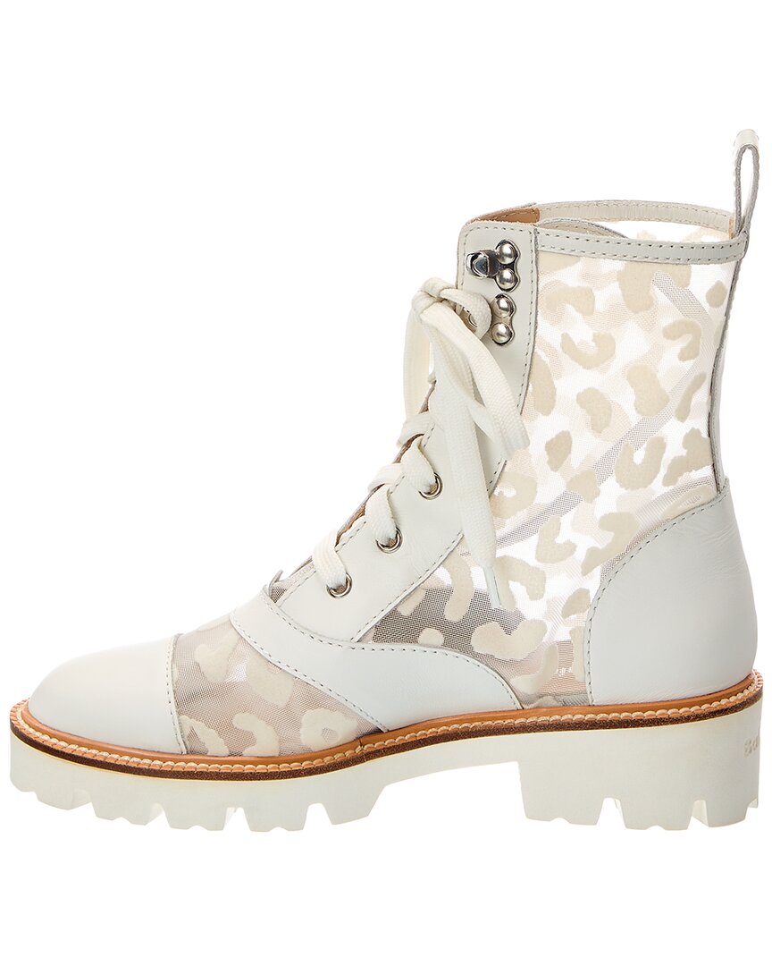 Baldinini Baldinini Leather & Mesh Ankle Boot