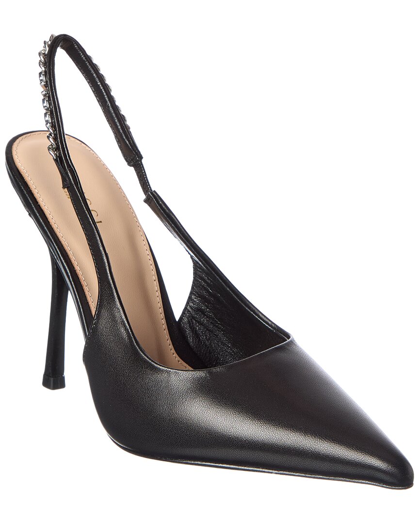 Gucci Gucci Signoria Leather Slingback Pump