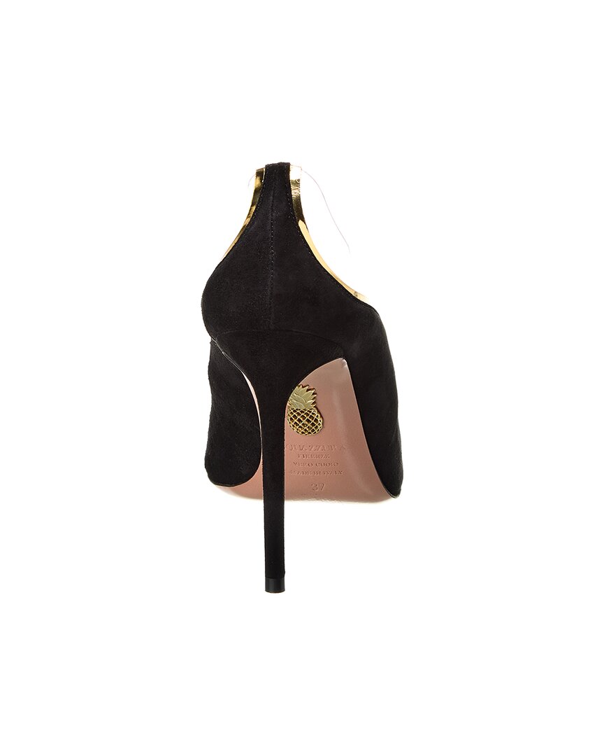 Aquazzura Obsession 105 Suede & Vinyl Pump