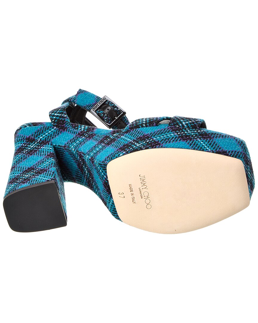 Jimmy Choo Gaia 140 Tartan Platform Sandal – Bluefly