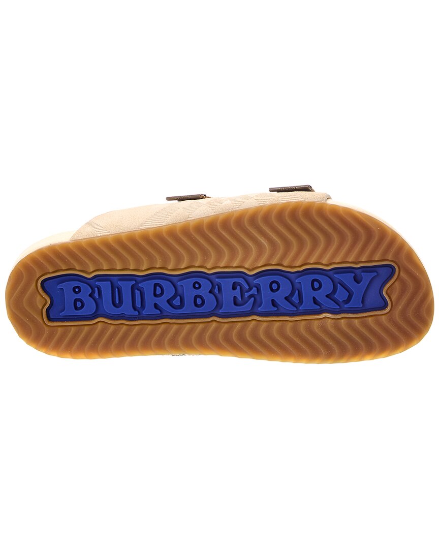 Burberry Burberry Check Urchin Suede & Canvas Sandal