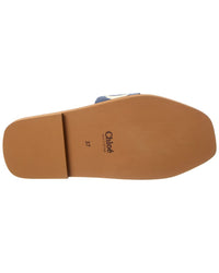 Chloé Chloé Woody Logo Canvas Sandal