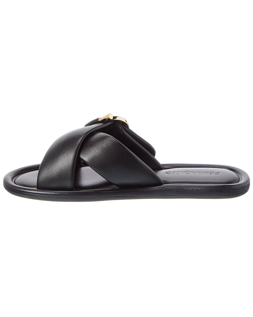 Ferragamo Ferragamo Gancini Leather Sandal