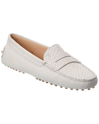 Tod’S Gommini Snake-Embossed Leather Loafer