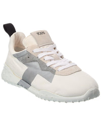 Tod’S Sportiva Canvas & Suede Sneaker