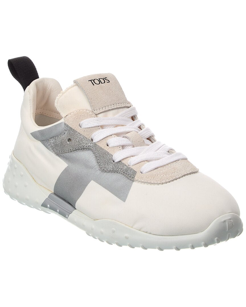 Tod’S Sportiva Canvas & Suede Sneaker