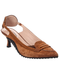 TOD's Tod’S Gomma Suede Slingback Pump