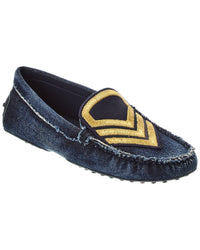 Tod’S Gommini Denim Loafer