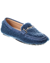 Tod’S Gomma Shearling & Suede Loafer