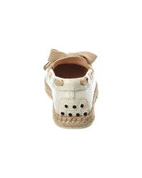 Tod’S Gomma Croc-Embossed Leather Espadrille