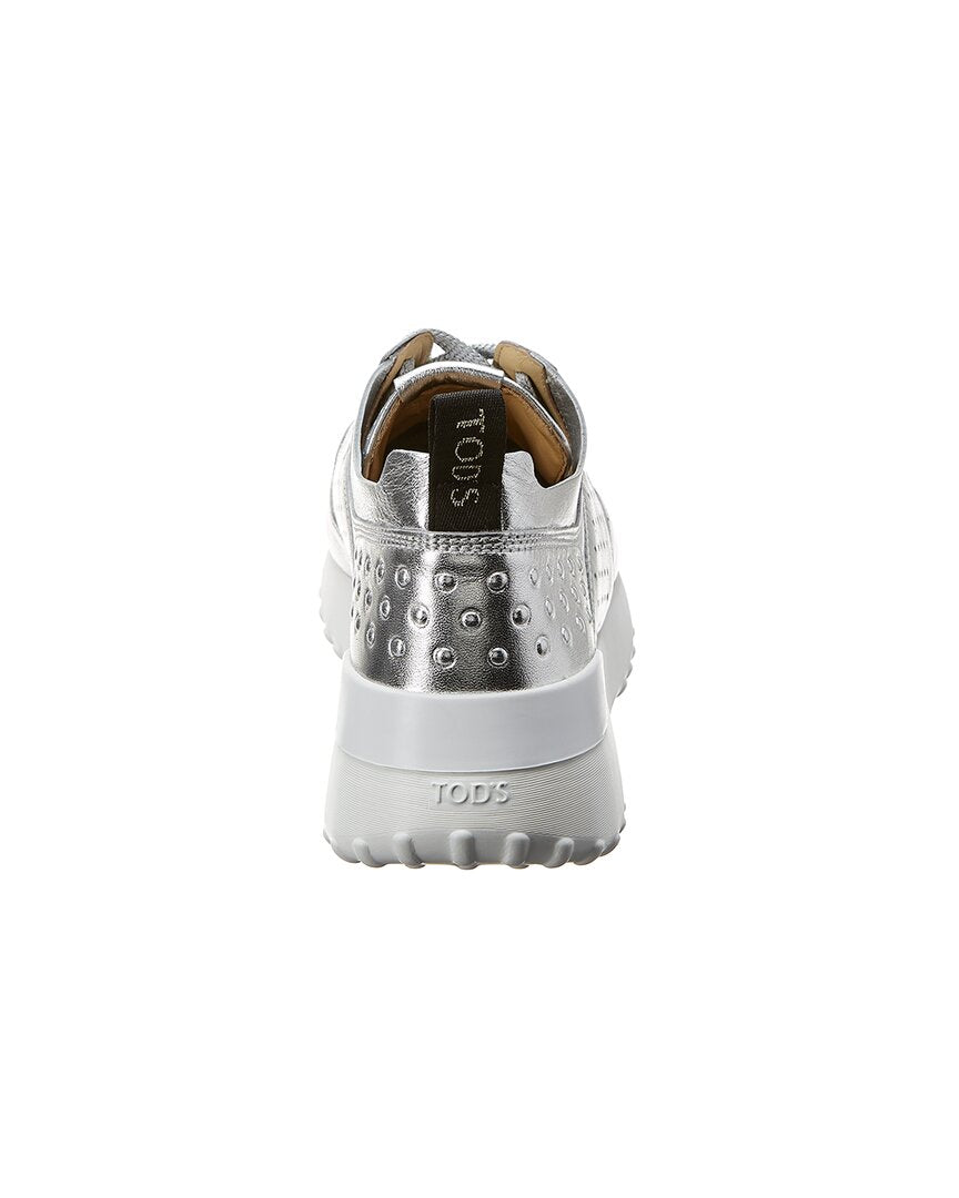TOD's Tods Metallic Leather Sneaker