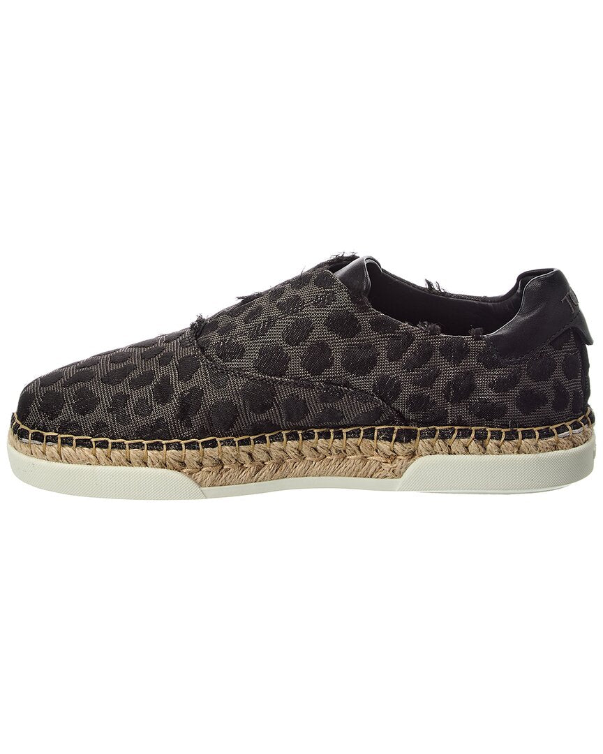 Tod’S Gomma Canvas & Leather Sneaker