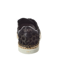Tod’S Gomma Canvas & Leather Sneaker