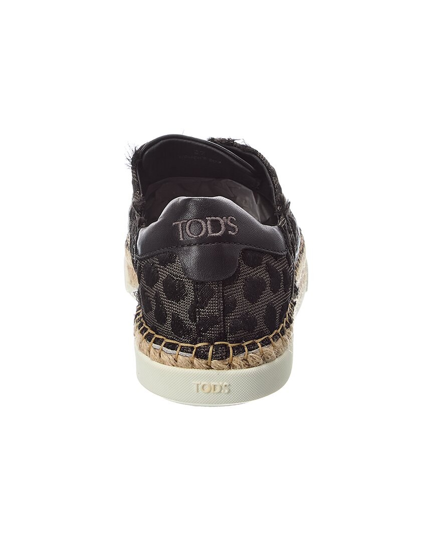 Tod’S Gomma Canvas & Leather Sneaker
