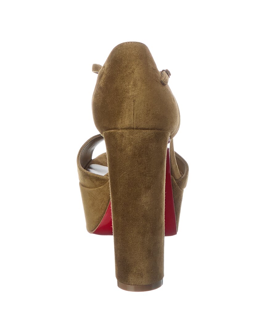 Christian Louboutin Christian Louboutin Sandaloo 130 Suede Platform Sandal