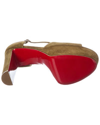 Christian Louboutin Christian Louboutin Sandaloo 130 Suede Platform Sandal