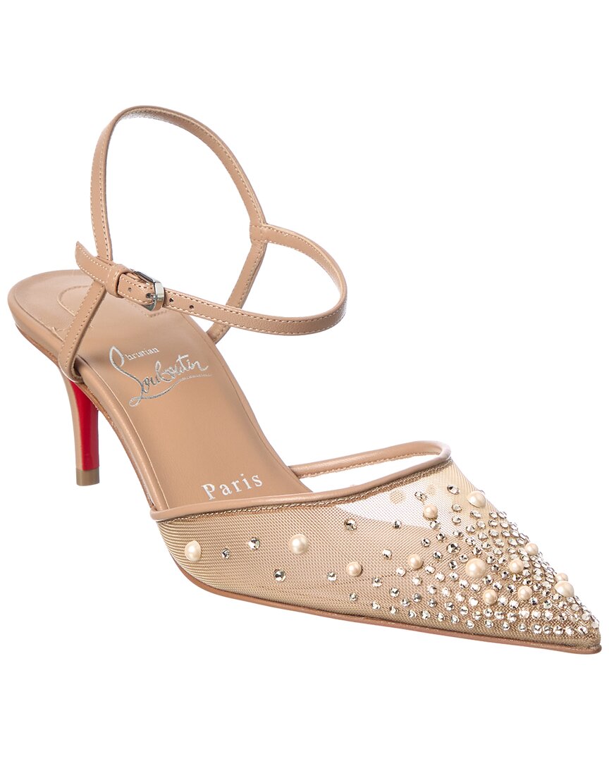 Christian Louboutin Christian Louboutin Miss Z 60 Mesh & Leather Pump