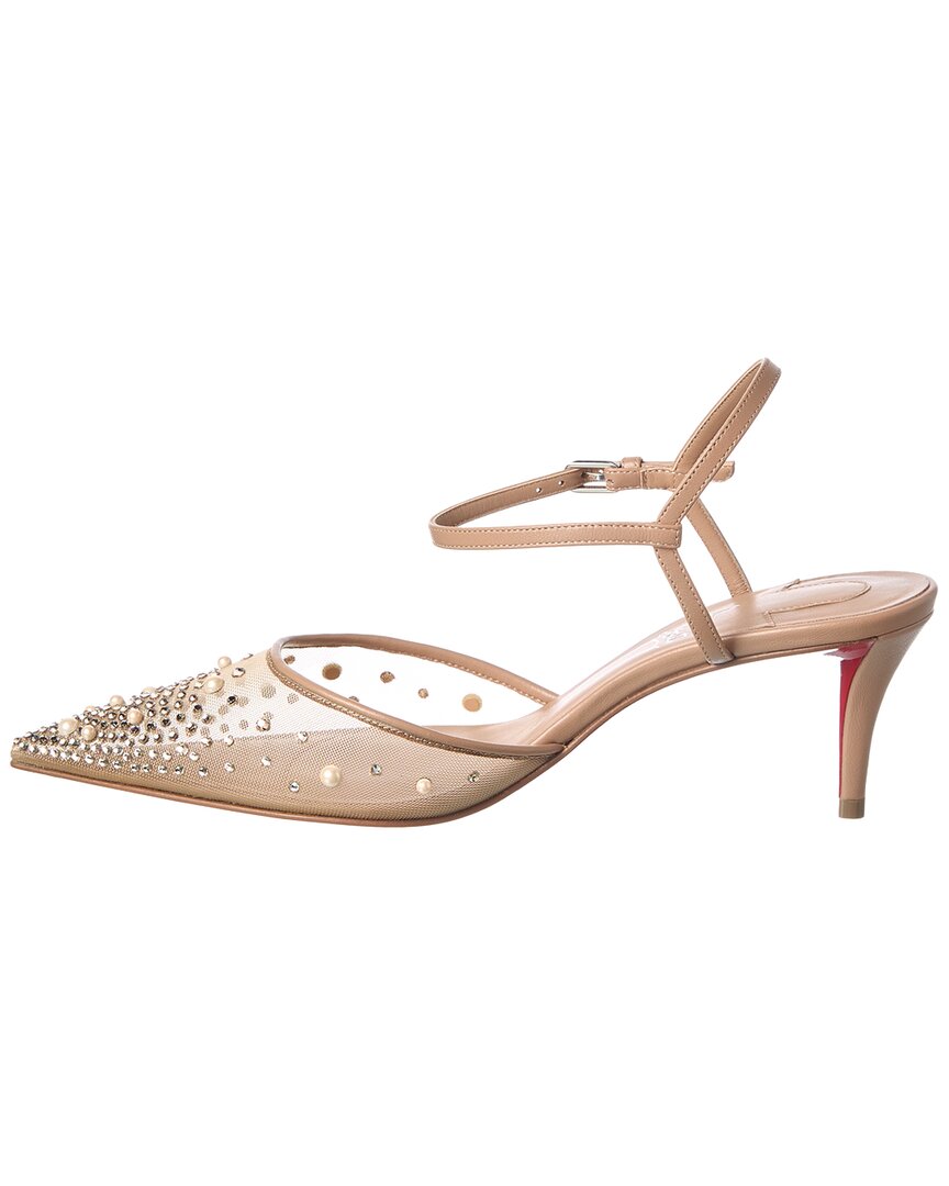 Christian Louboutin Christian Louboutin Miss Z 60 Mesh & Leather Pump