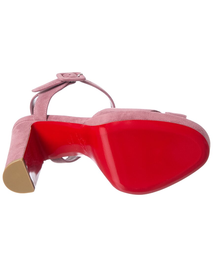 Christian Louboutin Christian Louboutin Cora 100 Suede Platform Sandal