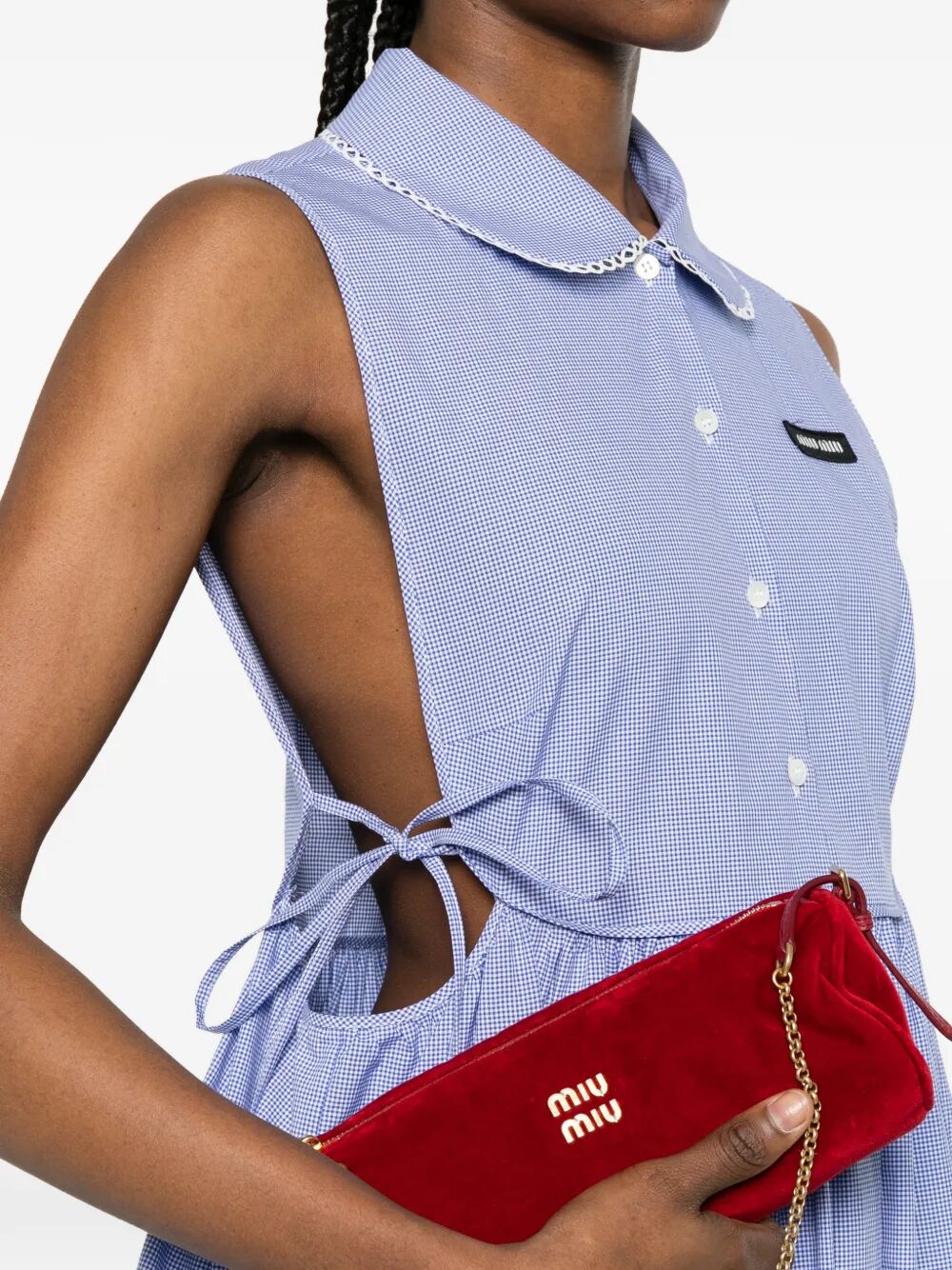 Miu Miu Women Vichy Cotton Dress