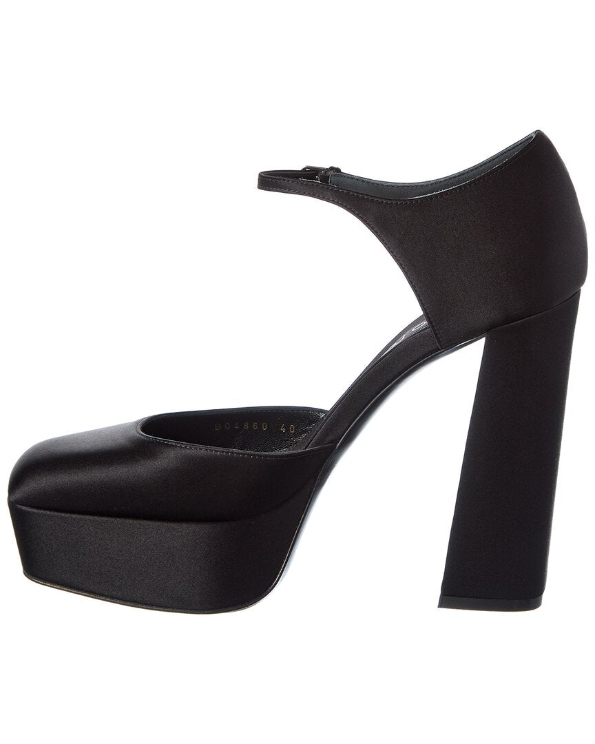 Sergio Rossi Sergio Rossi Alicia 80 Satin Platform Pump