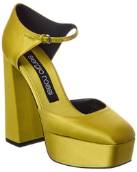 Sergio Rossi Sergio Rossi Alicia 80 Satin Platform Pump