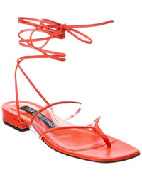 Sergio Rossi Sergio Rossi Lunettes 15 Leather & Vinyl Sandal