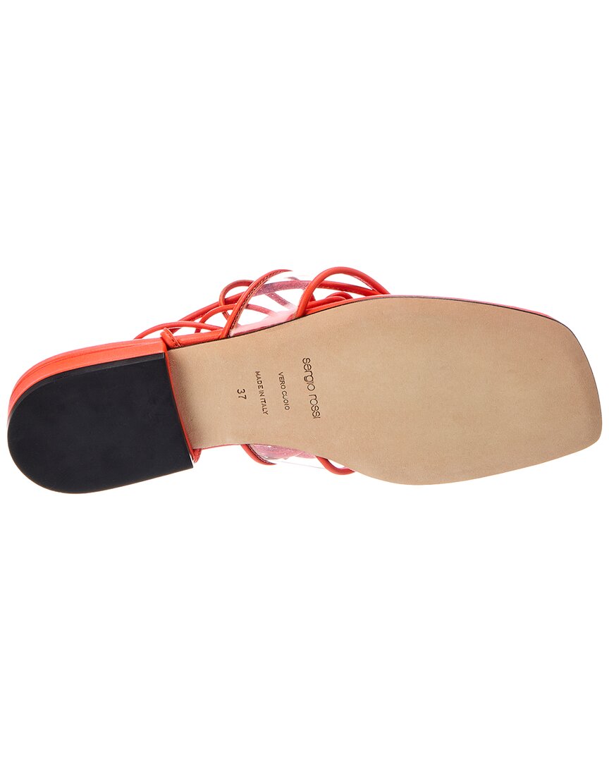 Sergio Rossi Sergio Rossi Lunettes 15 Leather & Vinyl Sandal