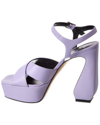 Sergio Rossi Leather Platform Sandal