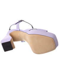 Sergio Rossi Leather Platform Sandal