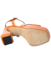 Sergio Rossi Sergio Rossi 90 Leather Platform Sandal