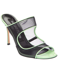 Sergio Rossi Sergio Rossi Godiva 90 Mesh & Patent Sandal