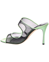 Sergio Rossi Sergio Rossi Godiva 90 Mesh & Patent Sandal