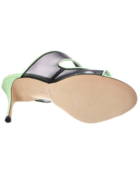 Sergio Rossi Sergio Rossi Godiva 90 Mesh & Patent Sandal
