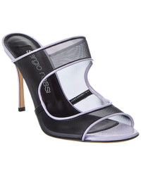 Sergio Rossi Sergio Rossi Godiva 90 Mesh & Patent Sandal