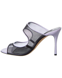 Sergio Rossi Sergio Rossi Godiva 90 Mesh & Patent Sandal