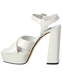 Sergio Rossi Alicia 90 Patent Platform Sandal