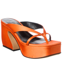 Sergio Rossi Sergio Rossi 45 Satin Platform Sandal