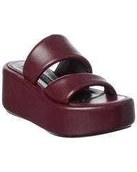 Sergio Rossi Sergio Rossi Spongy 10 Leather Platform Sandal