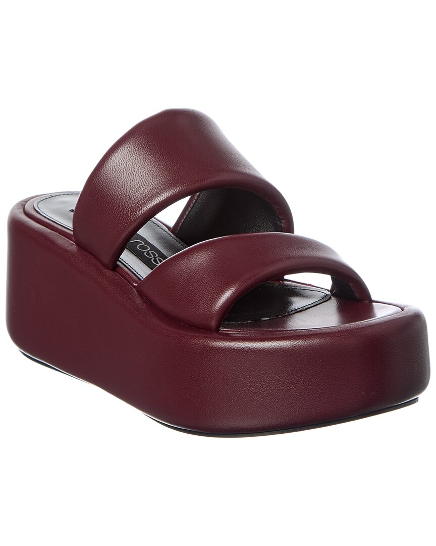 Sergio Rossi Sergio Rossi Spongy 10 Leather Platform Sandal